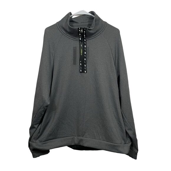 NWT Nike Grey Soft Brushed Half Zip Training Sweatshirt - Picture 1 of 6